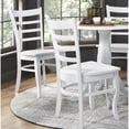 thumbnail image 6 of Wood Dining Chairs Set | Used in Casual Dining Rooms | White Finish for a Clean Look | Contoured Ladder Backs, 6 of 7