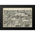 thumbnail image 2 of Unknown 18x13 Black Modern Framed Museum Art Print Titled - Birds Eye View of London - Ely Place, 2 of 5