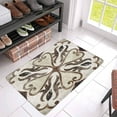thumbnail image 2 of MKHERT Antique Decor Nostalgic Floor Motif with Swirled Floral Art Doormat Rug Home Decor Floor Mat Bath Mat 30x18 inch, 2 of 3