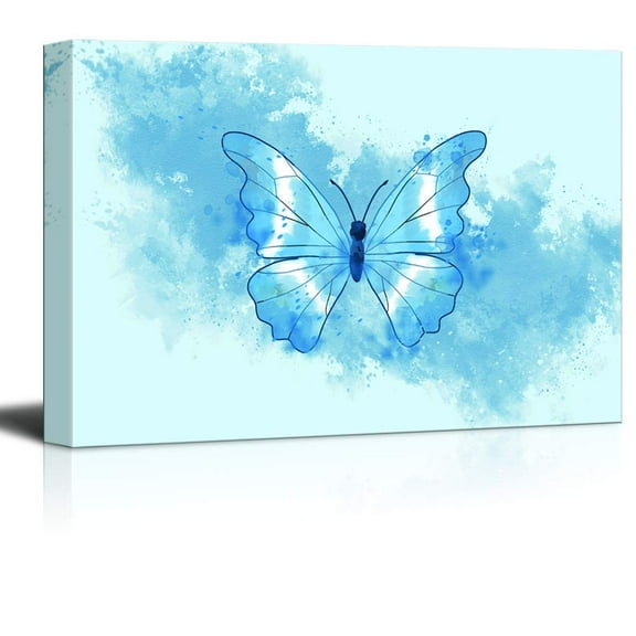 wall26 Canvas Wall Art Gorgeous Colorful Butterfly Pictures Home Wall Decorations for Bedroom Living Room Paintings Canvas Prints Framed - 12x18 inches
