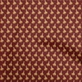 thumbnail image 1 of oneOone Cotton Cambric Maroon Fabric Onam Kathakali Sewing Material Print Fabric By The Yard 42 Inch Wide, 1 of 4