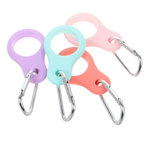 HINTRMENT 4Pcs Water Bottle Holder for Backpack Portable Metal Light Green