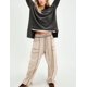 thumbnail image 3 of Pantalones deportivos Athlisan Baggy Barrel para mujer, color caqui, talla M, 3 of 4