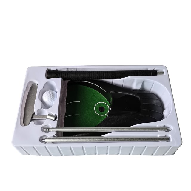 Máquina De Retorno De Golf Automático, Juego De Entrenamiento De Golpe De Golf Portátil, Juego De Putter De Golf, Equipo De Interior Con Orificio Para Golf Eigraketly OD006074-00