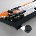 thumbnail image 3 of MageGee 75% Mechanical Gaming Keyboard with Yellow Switch, LED White Backlit Keyboard, 87 Keys Compact TKL Wired Computer Keyboard for Windows Laptop PC Gamer - White/Black, 3 of 8