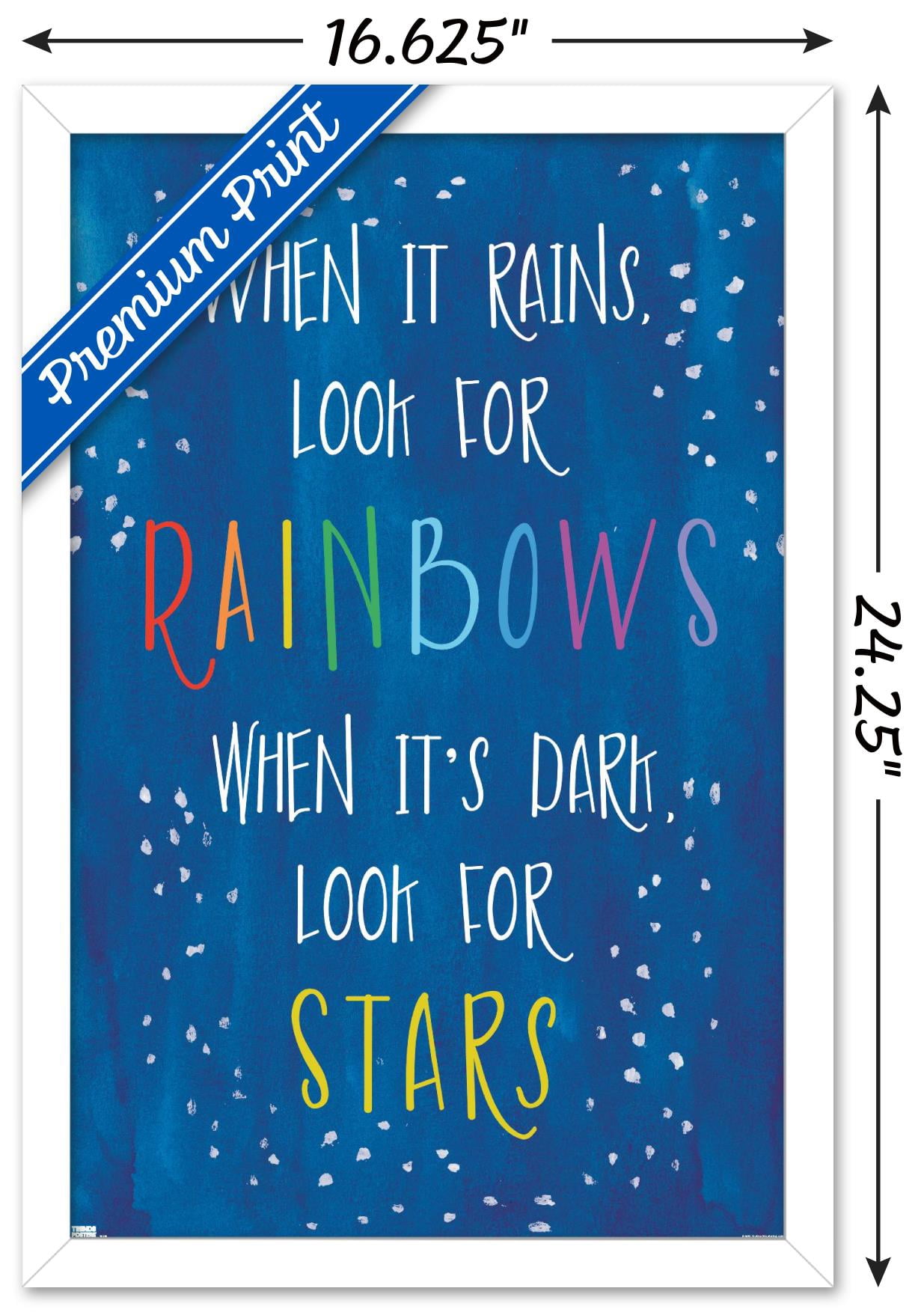 Erin Clark - Rain-Stars Wall Poster, 14.725" x 22.375", Framed
