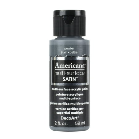 UPC: 0766218084224 | DecoArt Americana Multi-Surface Acrylic Color 2 oz. Pewter