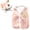 Pink, variant on Cute Rabbit Coat Warm Cozy Pet Apparel No Sleeve Soft Polar Fleece Bear Pattern Bunny Puppy Dress Outfit Rabbit Clothes for Kittens