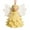 Yellow, variant on Handmade Knitted Christmas Angel Ornaments, Rustic Farmhouse Angel Hanging Decor for Xmas Home Decorations Holiday Decor