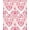 Pink, Pattern 1, variant on ODIKA 4'x6' Machine Washable Non-Slip Area Rug, Luxurious Brocade Jacquard Palatial Grandeur High Traffic Rug, Pink, 579387
