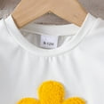 thumbnail image 5 of XZNPDUCQ Toddler Girls Clothes Summer Short Sleeve T Shirt and Shorts Cute Baby Girls Outfits Clothing Set Casual Elastic Shorts Summer 2Pcs T Shorts Set Dailywear Whiteï¼12-18 Months, 5 of 7