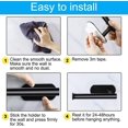 thumbnail image 5 of Portarrollos de papel higiénico autoadhesivo para baño, soporte de pared (plateado), porta rollos de papel higiénico de acero inoxidable 304, porta rollos de papel higiénico con forma de murciélago, 5 of 5