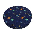 thumbnail image 1 of Balery Space Galaxy Fundas de asiento para taburete de bar redondo de tela de terciopelo ajustables que protegen de arañazos y manchas para sillas de 14 a 17 pulgadas.-12 inch, 1 of 7
