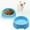 C, variant on Pet Supplies Round Pet Bowl Set for Everyday Feeding Lightweight Affordable Dishes for Cats and Dogs in Blue and White