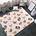 thumbnail image 3 of Cute Dog cartoon colorful Shaggy Area Rug, Rugs for Living Room Bedroom Non Slip Door Mat Indoor Carpet Machine Washable Nursery Home Decor Floor Mats for Entryway 60x39in-#, 3 of 5