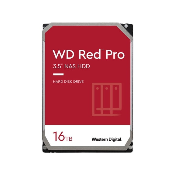 WD Red Pro 16TB 7200 RPM 512MB Cache SATA 6.0Gb/s 3.5" Internal Hard Drive - WD161KFGX