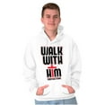 thumbnail image 5 of Walk With Him Jesus Christ Faith Hoodie Sweatshirt Women Men Brisco Brands S, 5 of 6
