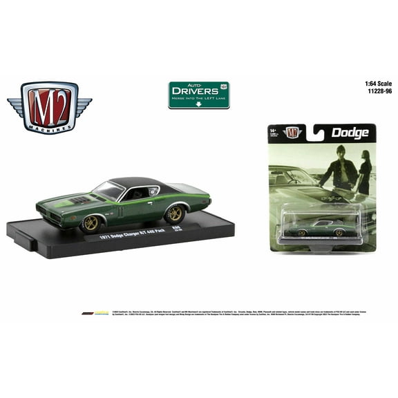 M2 Machines Auto-Drivers 1:64 R96 1971 Dodge Charger R/T 440 Pack