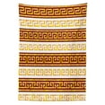 thumbnail image 3 of Ambesonne Retro Tablecloth Rectangular Table Cover, Meanders, 60"x90", Redwood Apricot, 3 of 4
