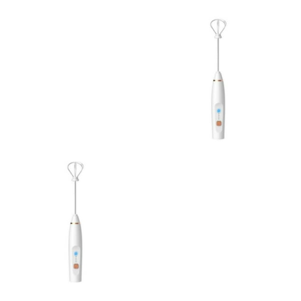 Injueey Batidor de huevos Espumador de leche Mezclador eléctrico Conveniencia Accesorios para el hogar Carga USB recargable Gadget de cocina Type2 NO2