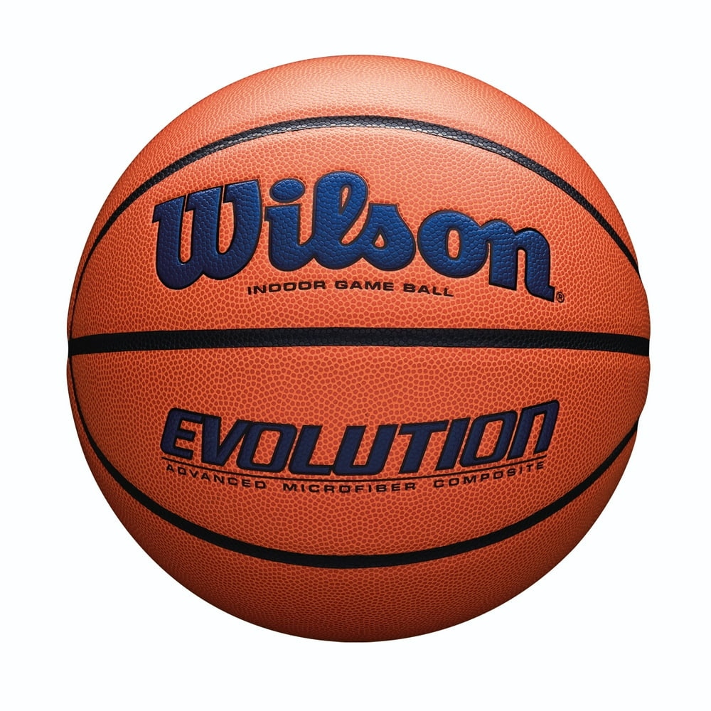 Wilson Evolution Game Basketball, Official Size, Navy