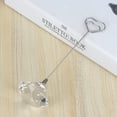 thumbnail image 3 of 3PCS Heart Iron Wire Note Photo Memo Holder Crystal Diamond Base Place Paper Holders Clips for Home Decor Party (Clear), 3 of 8