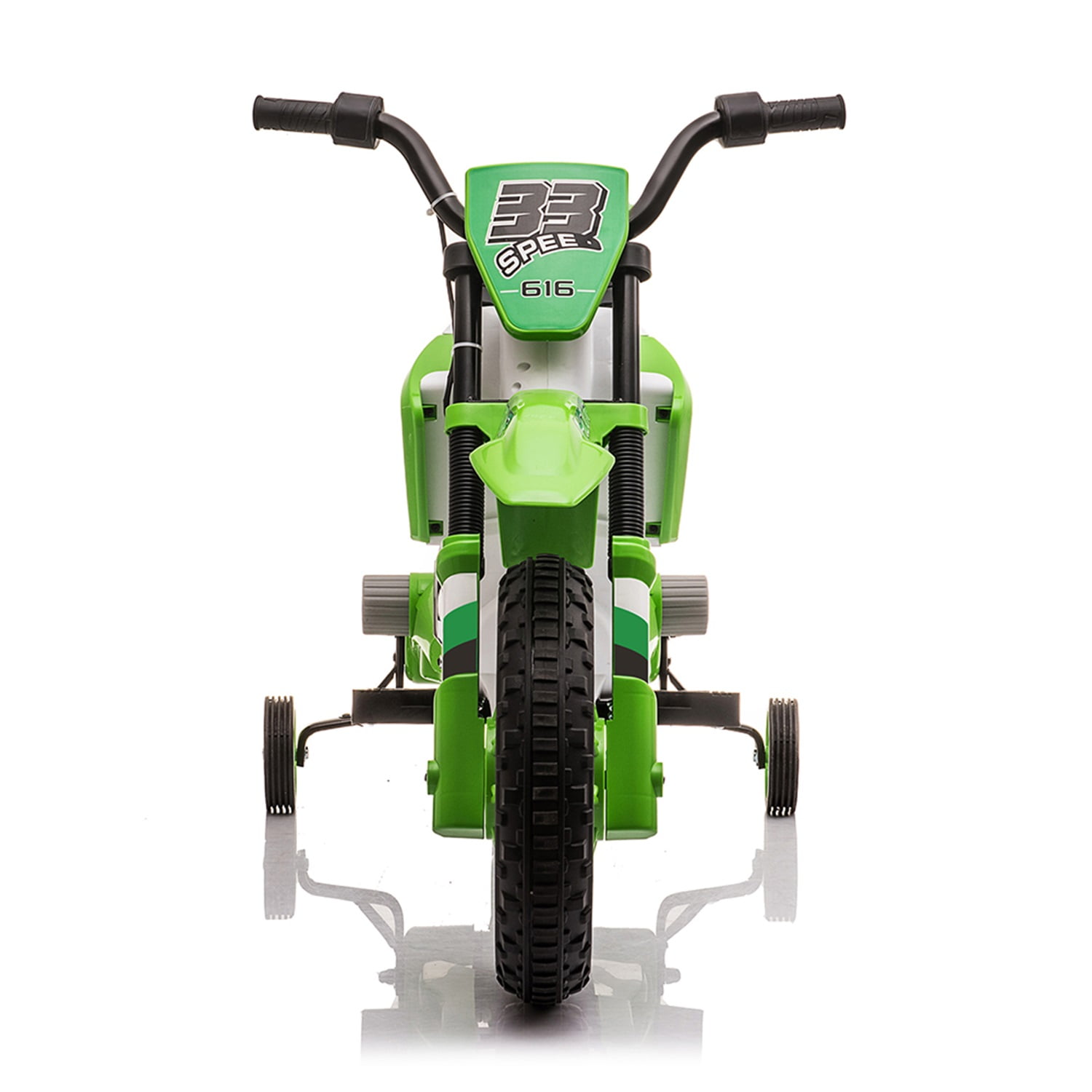 CIPACHO 12V Kids Ride On Toy Motorcycle, Electric Motor Toy Bike with Training Wheels for Kids 3-6 Kids Car, Green