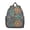 Silver-2, variant on Geometric Paisley Students Backpack - Abstract Decorative Pattern with Mandala Inspired Exotic Artwork, Stylish Vintage Retro Design, Durable Lightweight Oxford Fabric