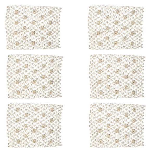 Macrame Knot Placemats Set of 6, 13" x 19"