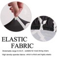 thumbnail image 3 of Stretchy Dining Chair Covers Set of 2, Elastic Kitchen Chair Slipcovers Removable Protective Cover Nonslip for Hotel Dining Room Ceremony Banquet Wedding Party (2 Pack, Black-BTC01), 3 of 8