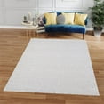 thumbnail image 3 of Woven Area Rug, 2' x 3' Area Rugs, Soft Carpet for Living Room Bedroom Office, Machine Washable Rugs, White, 3 of 7