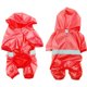 thumbnail image 2 of Traje impermeable para mascotas, reflectante, doble capa, transpirable, pantalón de cuatro esquinas (XS) Rojo, 2 of 4
