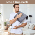 thumbnail image 2 of SUNNY HEAT Electric Heating Pad for Back and Shoulders, 12 x 24 in, 5 Heat Settings, Auto Shutoff, Soft Coral Fleece, Silver Gray, 2 of 5