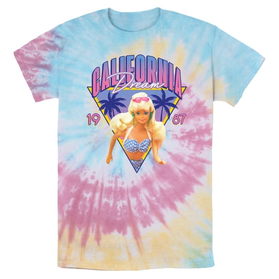 Mens Barbie California Dream Doll Badge T Shirt