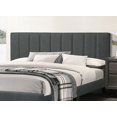thumbnail image 5 of Eastern King Size Polyfiber Platform Bedframe with Charcoal Color for Bedroom, 5 of 9