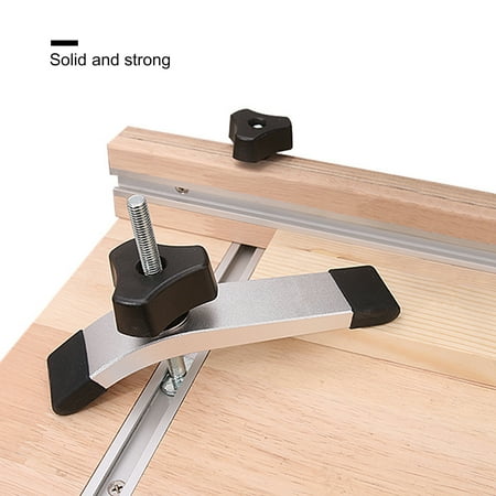 

SPRING PARK Metal Quick Acting Hold Down Clamp DIY Woodworking Tool Set for T-slot T-track