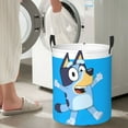 thumbnail image 5 of Masiiu Bluey Print Circular Hamper with Handles, Large Capacity Storage basket, Waterproof Oxford Fabric Laundry Basket-Small, 5 of 6