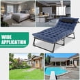 thumbnail image 6 of Slsy Portable Folding Camping Cot Bed with 2 Sided Mattress & Pillow, Adjustable 4-Position Folding Lounge Chair, Folding Rollaway Guest Bed, 6 of 10
