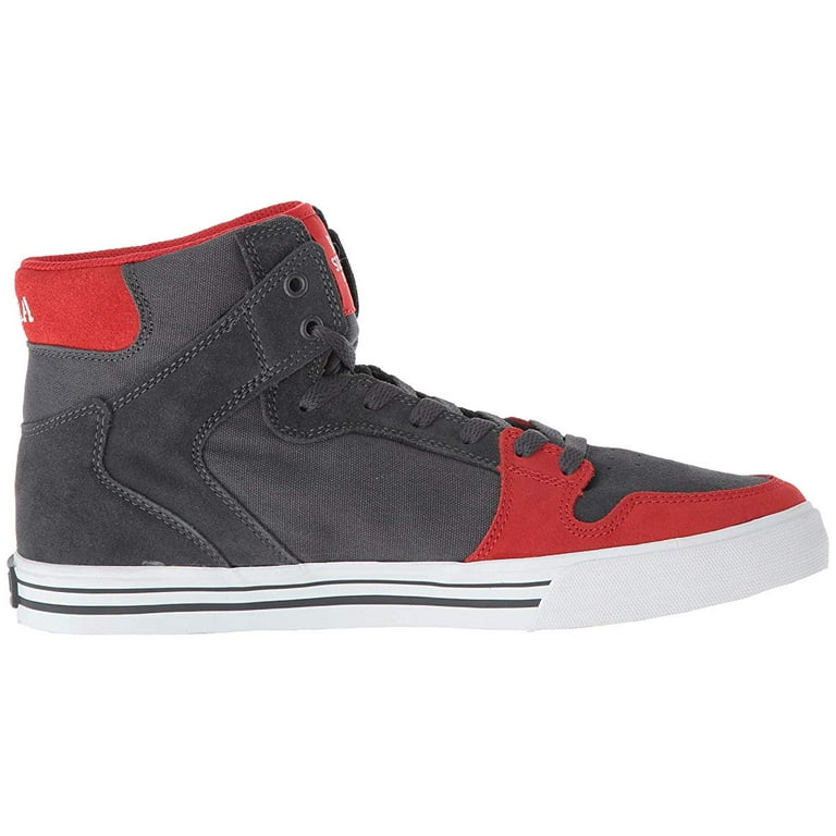 Supra Vaider Dark Grey Risk Red White Walmart