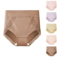 thumbnail image 4 of Fancifize Seamless Panties for Women High Waisted Cotton Panty Tummy Control Lace Briefs Comfortable Workout Underwear, 4 of 4