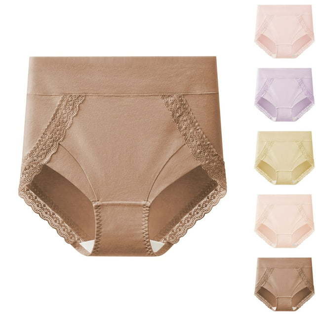 Sentmoon sous-Vêtements en Dentelle pour Femmes Grande Taille Taille Haute Extensible Bikini Invisible Sans Pincement Rehausseur de Hanches Strings Sans Couture pour Taille Sans Rouleau L