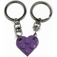thumbnail image 3 of 2Pcs Matching Brick Heart Keychain for Couples, Best Friend Heart Keychains Valentine’s Day Birthday Key Chain, 3 of 4