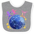 thumbnail image 3 of Inktastic Gemini Constellation Zodiac Sign Illustration Boys or Girls Baby Bib, 3 of 4