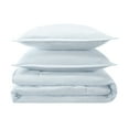 thumbnail image 4 of Serta Supersoft Cooling Bed Set, 5 Piece Reversible Bedding Comforter and Solid Sheet Set, Twin/ Twin XL, Illusion Blue, 4 of 5