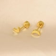 thumbnail image 7 of Titanium Dot Earrings 20G Hypoallergenic Disc Studs for Sensitive Ears Screw on Flat Back Nap Earrings, Cute Classic Jewelry Present for Women & Men, 7 of 7