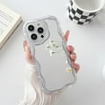 thumbnail image 1 of Luxury Curly Wave Makeup Mirror Case For iphone 14 Plus 11 12 13 Pro Max Mini X XR XS Max 7 8 Plus Clear Mirror Shockproof Cover, 1 of 1