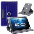 thumbnail image 2 of 7 - 10.1 Inch Tablet Case Cover - Universal Leather Stand Folio Cover Magic Leather 360 Rotating Case Fits for Most Tablets (Dark Blue), 2 of 8