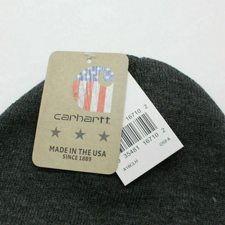 Unisex Carhartt Acrylic Watch Hat Beanie Winter Knit Cap Authentic A18 Mens  Lady Black 