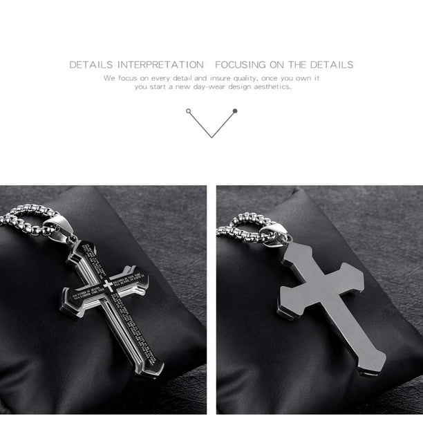 Pulsera Oración Padre Nuestro Acero Inoxidable Color Plata | Meses Sin