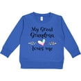 thumbnail image 2 of Inktastic My Great Grandma Loves Me Heart Great Grandchild Toddler Sweatshirt, 2 of 4